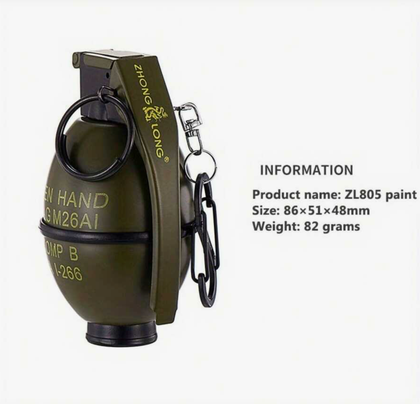 Grenade Lighter™ — Novelty Refillable Butane Torch Lighter