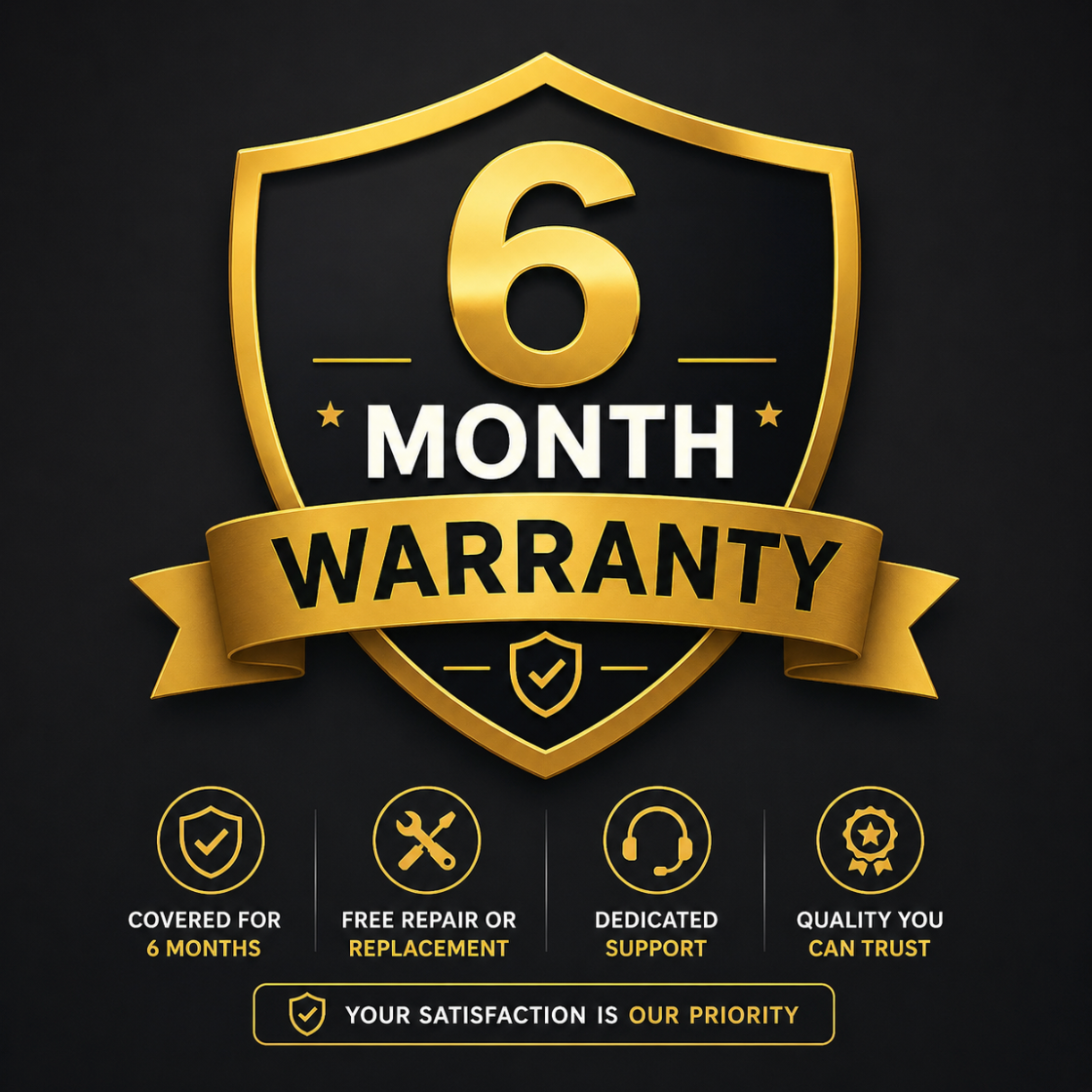 6 Month Warranty